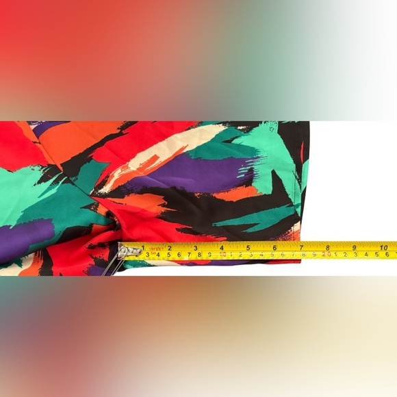 Multicolor Abstract Women's Blouse Sz XL. Art to Wear. SKU 2 - Picture 3 of 6